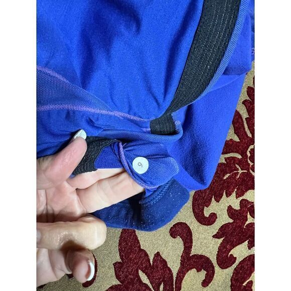 Lululemon Purple Knit Racerback Tank, Yoga Top Size 6 - Picture 2 of 3